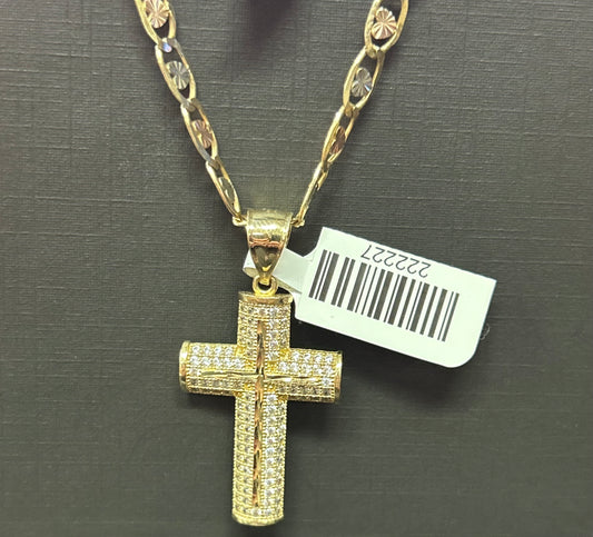 Dije de cruz Oro14k