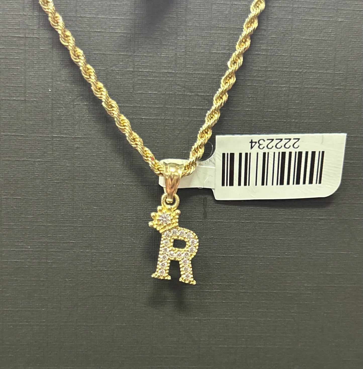 Letra ‘R’ Oro14k